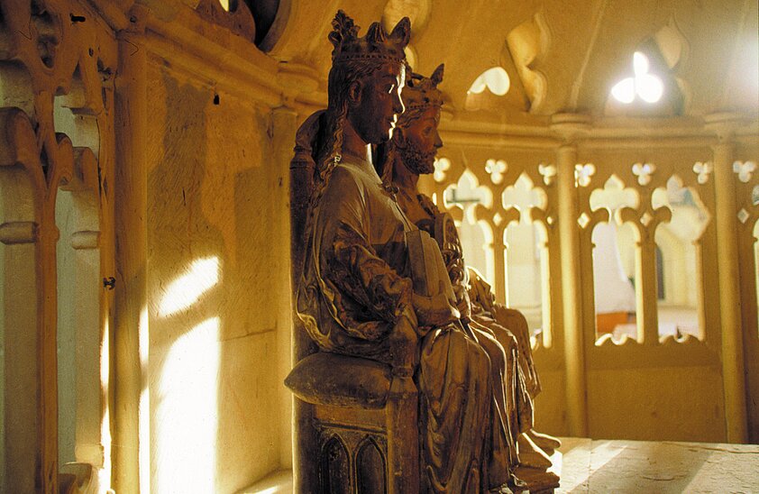 © La pareja imperial: Otto I, el grande, y su esposa Editha en la catedral de Magdeburgo © IMG Investitions- und Marketinggesellschaft Sachsen-Anhalt mbH