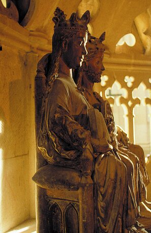 © La pareja imperial: Otto I, el grande, y su esposa Editha en la catedral de Magdeburgo © IMG Investitions- und Marketinggesellschaft Sachsen-Anhalt mbH