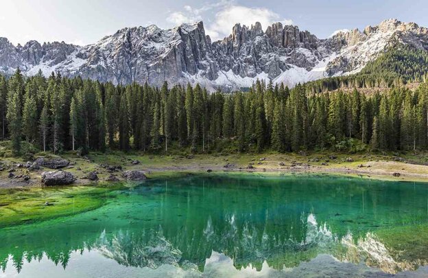 Lago de Carezza, ruta de los Dolomitas: la gran vuelta con autocaravana | © Lago di Carezza, Foto: IDM Südtirol, 