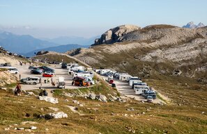 Tres Picos, aparcamiento Auronzo | © Tres Picos, aparcamiento Auronzo, Foto: Stefan Eilenlehner