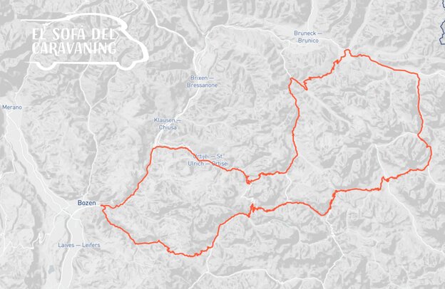 Mapa de la carretera de los Dolomitas | © ALPS ALPINE Europe GmbH